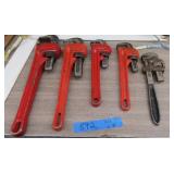 5 Piece Pipe Wrench Set