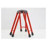 Short Red Metal Tripod