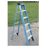 WERNER 6Ft Fiberglass 250 Lbs Capacity Ladder