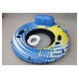 Float Tube w/ Cup Holders, Mesh Bottom & Tow Rope