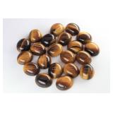 (21) Small Polished Tiger Eye Gemstones