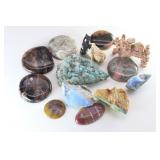 Black Tourmaline Schroll, Copper Specimen & Black Tourmaline Schroll, Copper Specimen &