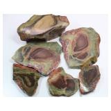 Rare Bruno or Morrisonite Jasper Chunk & Slices Rare Bruno or Morrisonite Jasper Chunk & Slices