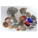 Pyrite Quartz Crystals, Polished JASPER Cabs & Pyrite Quartz Crystals, Polished JASPER Cabs &