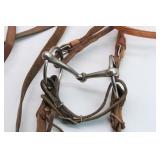 Studded Leather Headstall, Bit & Reins Studded Leather Headstall, Bit & Reins