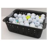 Collection of Used Golf Balls in Small Tote