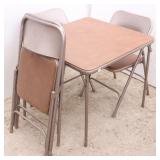 Samsonite Card Table & 4 Chairs Samsonite Card Table & 4 Chairs