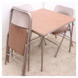 Samsonite Card Table & 4 Chairs