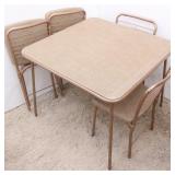Card Table & 4 Chairs Card Table & 4 Chairs