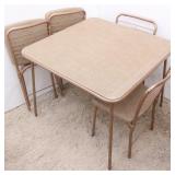 Card Table & 4 Chairs