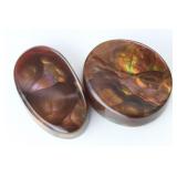 (2) Jewelry Grade FIRE AGATE Gemstones- ARIZONA (2) Jewelry Grade FIRE AGATE Gemstones- ARIZONA