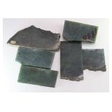 (6) JADE Slab Rock Specimens (6) JADE Slab Rock Specimens