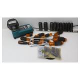Deep mm Socket Set, Makita 18V Battery & Charger Deep mm Socket Set, Makita 18V Battery & Charger