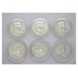 1952-1954 90% Silver Jefferson Half Dollars 1952-1954 90% Silver Jefferson Half Dollars
