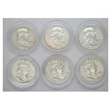 1954-1958 90% Silver Jefferson Half Dollars 1954-1958 90% Silver Jefferson Half Dollars