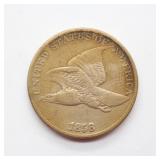 1858 Flying Eagle Penny large Letter Fine.