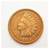 1905 Indian Head Penny  Fine.