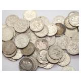 (70) 1946-1964 90% Silver Roosevelt Dimes (70) 1946-1964 90% Silver Roosevelt Dimes