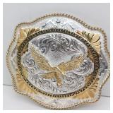 MONTANA SILVERSMITHS Silverplate Eagle Belt Buckle