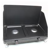 OZARK TRAIL Two Burner Camp Stove w/ Wind Guard OZARK TRAIL Two Burner Camp Stove w/ Wind Guard