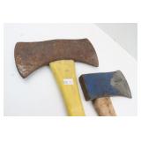 Double Bit Axe w Fiberglass Handle, Wood Handle Ax