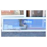 Alpine 57,3/16" x 15,3/16" White Picture Window