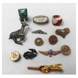 Military Pins, Bobcat Pin, Wing Pins, Marble Owl