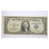 1935 E Silver Certificate 56198849F One Dollar Red