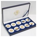1999-2000 24K Gold Plated Statehood Quarters USA 1999-2000 24K Gold Plated Statehood Quarters USA