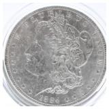 1884 O Morgan Silver Dollar  XF