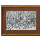 Original Pencil Drawing in Bev Doolittle Style Original Pencil Drawing in Bev Doolittle Style