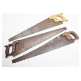 (3) Wood Cutting Hand Saws (3) Wood Cutting Hand Saws