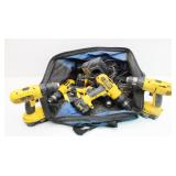 Assorted DeWalt Cordless Drills, Batteries &