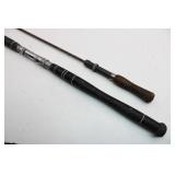 (2) Spin Rods- BRISTOL Steel Fishing Rod and .. (2) Spin Rods- BRISTOL Steel Fishing Rod and ..
