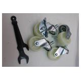 Set of 4-GLOBE Swivel Caster Wheels