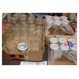 New w/Lids 6 qts Wide, 6 pts Reg  Jars Plus