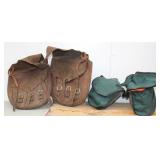 Bargain Lot Leather Saddle Bags & Canvas Bags