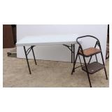 Folding Table & Step Stool