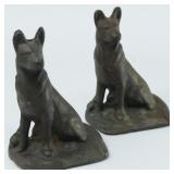 Cast Iron Wolf Bookends