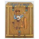 Leave A Note  Western Wood Sign