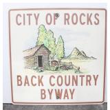 City of Rocks Back County By Way Road Sign