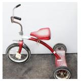 Vintage Kids Red & White Tricycle