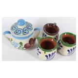 Jarrito de barro Mexican Style Slip-Glaze P