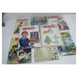 (8) Vintage Comic Books, Mad,Kung Fu, Crazy