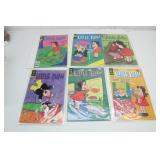 (6) "Gold Key" Little Lulu" Comic Books