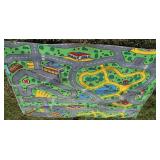 Kids Carpet Playmat Rug w/ Roads and Buildings