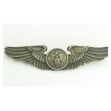 WW2 US Army Air Corps Aircrew Sterling Wings Pin