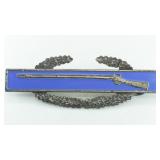 WW2 Marksmanship Pin Back - Enamel & Sterling