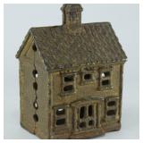 Antique Cast Metal House Bank