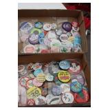 Collection of Slogan Buttons & Pins